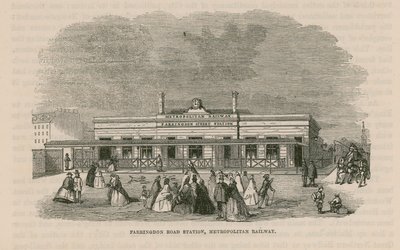 Farringdon Roadin asema Metropolitan Railwayn varrella tekijältä English School