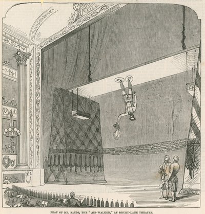 Mr Sandsin, Air-Walkerin, näytelmä Drury Lane -teatterissa Lontoossa tekijältä English School