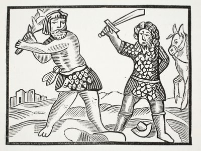 Ferragus kokoaa mahtavan armeijan ja piirittää Acquitainin kaupungin. John Ashtonin pubi on kuvituksena Chap-books of the Eightenth Century. 1882 tekijältä English School