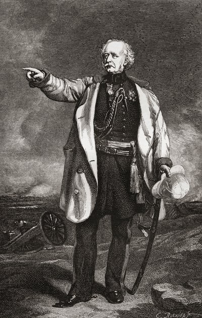 Kenttämarsalkka Hugh Gough, The Magazine of Art -lehdestä, julkaistu 1878. tekijältä English School