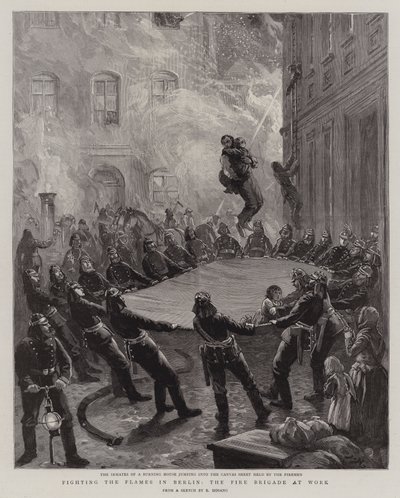 Fighting the Flames in Berlin, the Fire Brigade at Work (kaiverrus) tekijältä English School