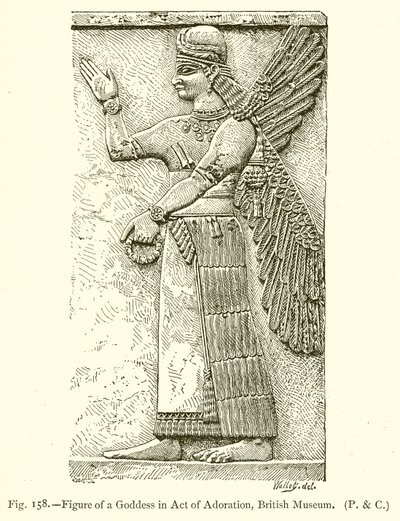 Jumalattaren hahmo palvonnassa, British Museum tekijältä English School