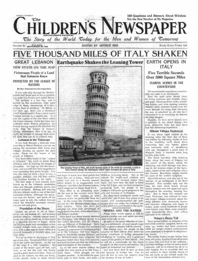Five Thousand Miles of Italy Shaken, The Children