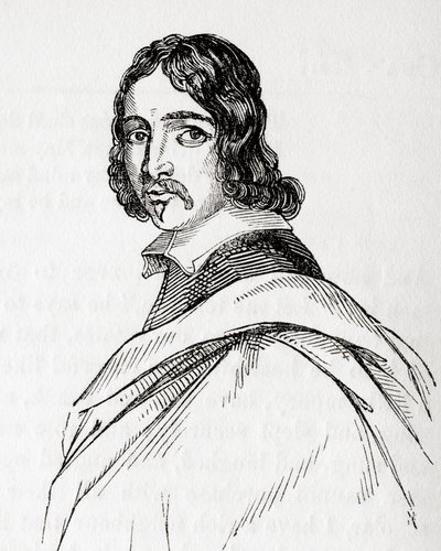Francis Moore, brittiläinen lääkäri ja astrologi, kotoisin Vanhasta Englannista: A Pictorial Museum, pub. 1847 tekijältä English School