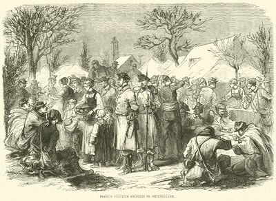 Ranskalaiset pakolaiset sotilaat Sveitsissä marraskuussa 1870 tekijältä English School