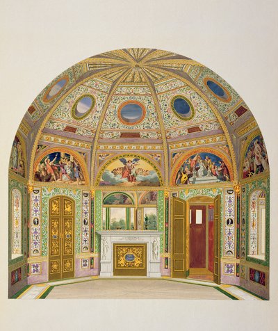Freskokoriste Buckinghamin palatsin kesätalossa Ludwig Grunerin (1801-82) ja Anna Brownell Jamesonin (1794-1) teoksesta The Decorations of the Garden Pavilion in the Grounds of Buckingham Palace tekijältä English School