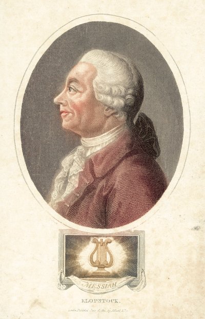 Friedrich Gottlieb Klopstock, saksalainen runoilija (värikaiverrus) tekijältä English School