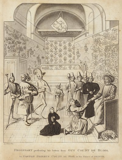 Froissart esittelee kirjeitään Guy Court de Blois