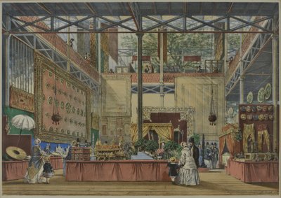 Teoksesta "Dickinsonin kattavat kuvat suuresta näyttelystä 1851", julkaistu 1854 Intia nro 5, 1854 tekijältä English School