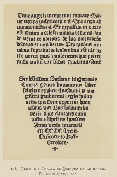 Lothariuksen Tractatus Quinquesta, painettu Lyonissa tekijältä English School
