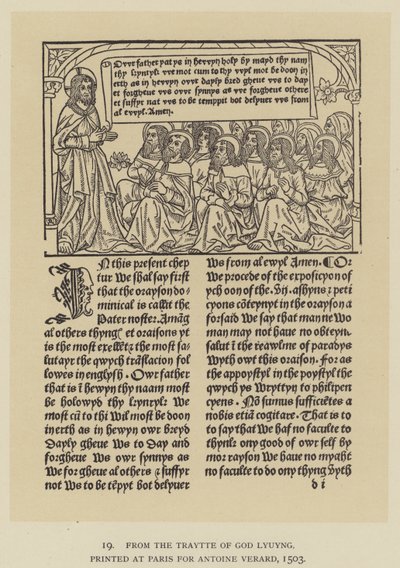 Traytte of God Lyuyngista, painettu Pariisissa Antoine Verardille tekijältä English School