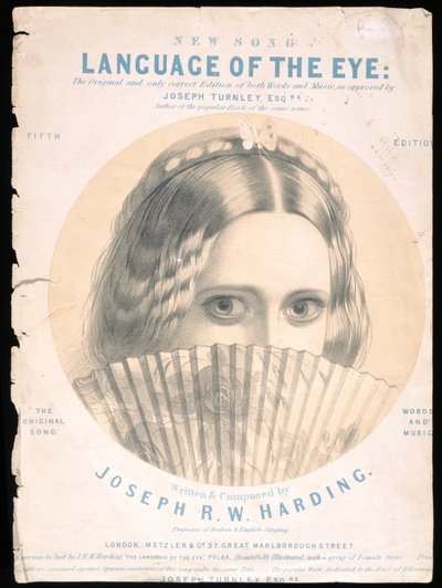 Joseph R. W. Hardingin säveltämän The Language of the Eye -teoksen partituurin etukansi tekijältä English School