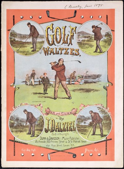 J. Dalzielin Golf Waltzes -musiikkikappaleen etukansi tekijältä English School