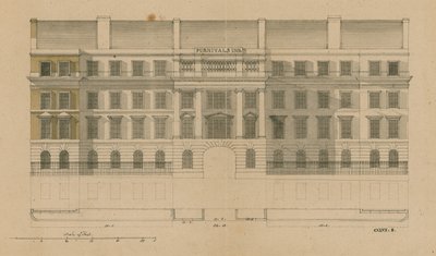 Furnivals Innin etukorkeus, Holborn, Lontoo tekijältä English School