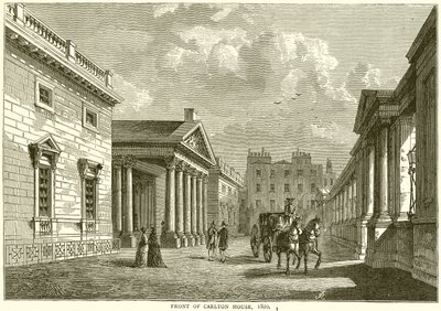 Carlton Housen edessä, 1820 tekijältä English School