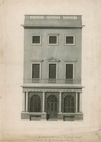 Lombard Streetin pankkitalon edessä, rakennettu edesmenneelle Sir Charles Asgillille, Bartille tekijältä English School