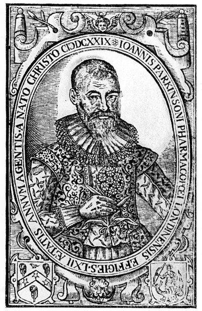 John Parkinsonin Paradisin etukappale Sole Paradisus Terrestrisissä, julkaistu 1629 tekijältä English School