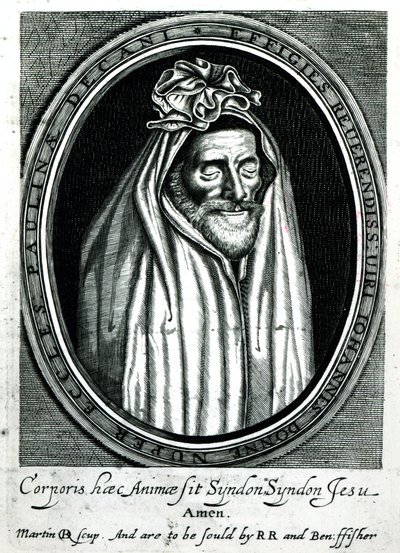 John Donnen (1572-1631) Frontispiece of Deaths Duell julkaistiin 1632 tekijältä English School