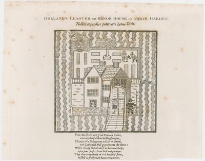Hollands Leaguerin etukappale, 1632. Paris Garden tekijältä English School