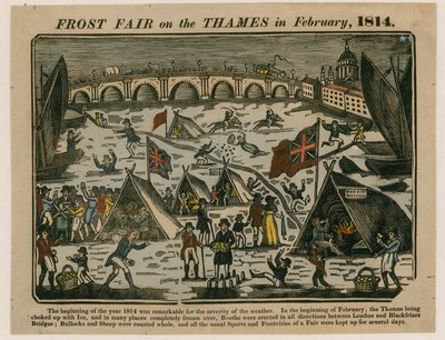 Frost Fair on Thames, 1814 tekijältä English School
