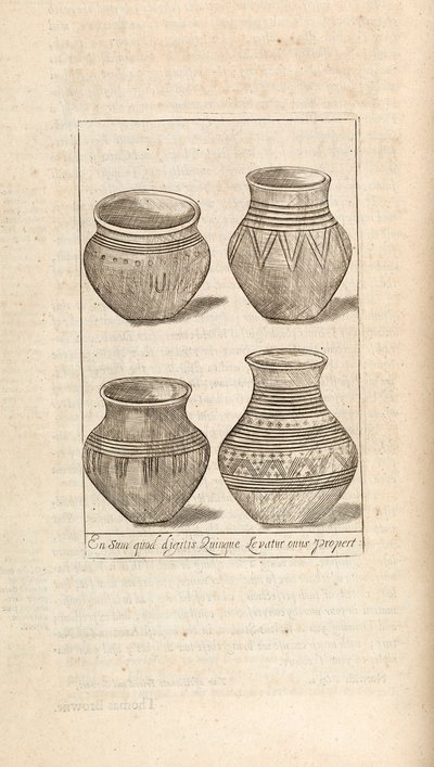 Hautausuurnat, kuvitus Thomas Brownin teoksista, Lontoo 1686 tekijältä English School