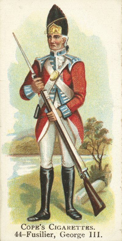 Fusilier, kuningas Yrjö III (chromolitho) tekijältä English School