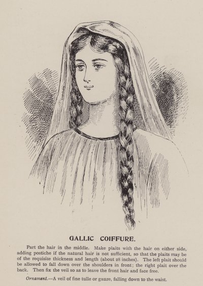 Gallialainen kampaus (kaiverrus) tekijältä English School