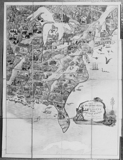 Game of the Star-Spangled Banner tai Emigrants to Yhdysvaltoihin, n. 1840 tekijältä English School