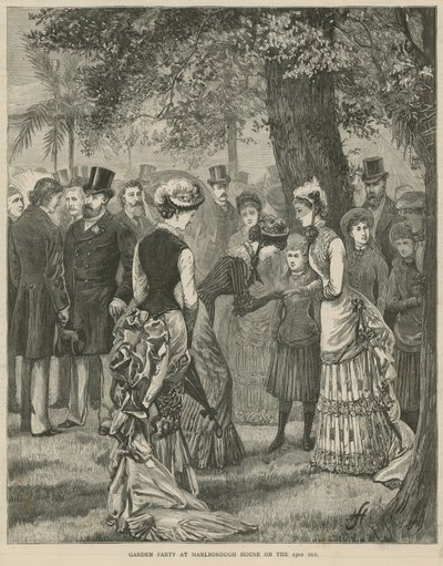 Puutarhajuhlat Marlborough Housessa 23. heinäkuuta 1883 tekijältä English School