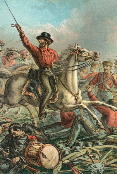 Garibaldi vangitsee neljä ranskalaista asetta Roomassa tekijältä English School