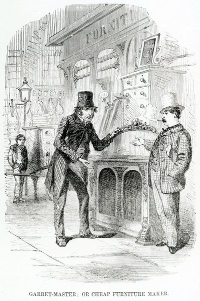 Garret-Master eli halpahuonekalujen valmistaja, n. 1840 tekijältä English School