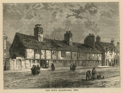 Yleiskuva Van Duns almshouseista tekijältä English School