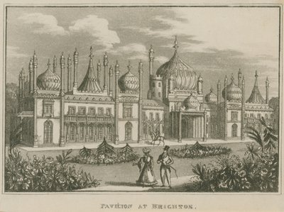 Yleisnäkymä Brightonin kuninkaalliseen paviljonkiin tekijältä English School