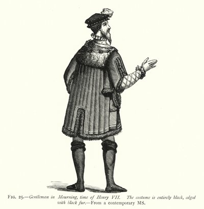 Gentleman in Mourning, Henry VII:n aika (kaiverrus) tekijältä English School
