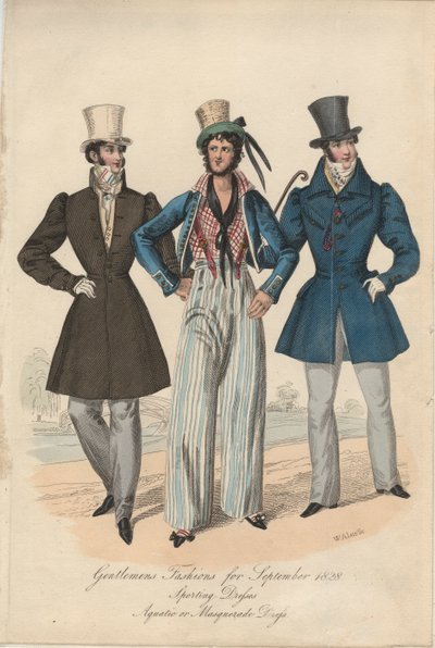 Gentlemans-muoti syyskuulle 1828, 1828 tekijältä English School
