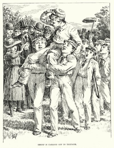 Geoff viedään pois riemuvoitolla (kaiverrus) (kaiverrus) tekijältä English School