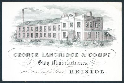 George Langridge & Company, asuntojen valmistajat, kauppakortti tekijältä English School