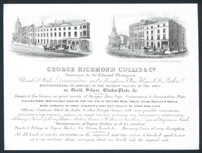 George Richmond Collis & Co, kauppakortti tekijältä English School