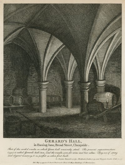 Gerards Hall Basing Lane -kadulla, Bread Street, Cheapside tekijältä English School