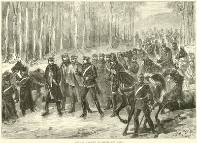 Saksan ratsuväki matkalla Pariisiin lokakuussa 1870 tekijältä English School