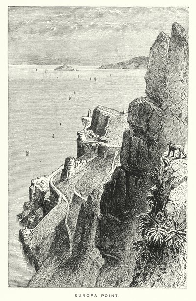 Gibraltar: Europa Point (kaiverrus) tekijältä English School