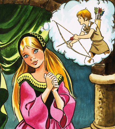 Tyttö Cupidon kanssa tekijältä English School