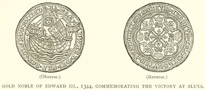 Edward III:n kultaaatelinen, 1344, Sluysin voiton muisto tekijältä English School