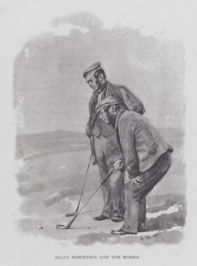 Golf: Allan Robertson ja Tom Morris (litho) tekijältä English School