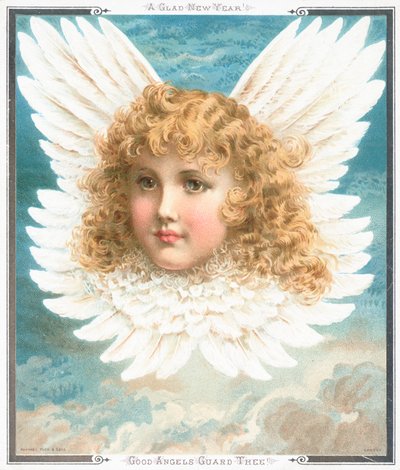 Good Angels Guard Sinua, uudenvuoden kortti tekijältä English School
