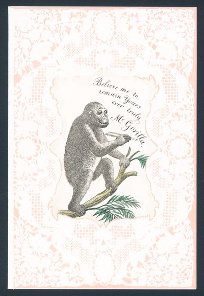 Gorilla ystävänpäiväkortti tekijältä English School