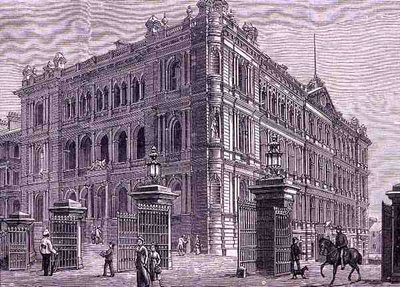 Hallituksen rakennukset, Macquarie Street, Sydney, Australia, "Australian Pictures", pub. The Religious Tract Societyn toimesta tekijältä English School