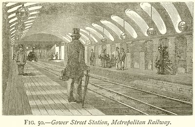Gower Streetin asema, Metropolitan Railway tekijältä English School