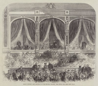 Suuri konsertti viime lauantaina Crystal Palacessa, Royal Boxissa (kaiverrus) tekijältä English School