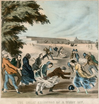 Suuri näyttely tuulisena päivänä, 1851 tekijältä English School